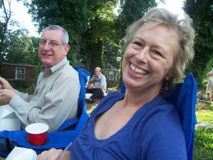 My friends Henry and Sarah Gaede enjoy music, food and good company at Sounds at Sundown.