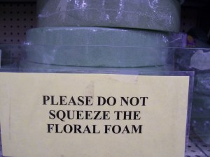 But while you're bargain-hunting, remember to obey the Hobby Lobby rules as you wander around other less-populated areas of the store.