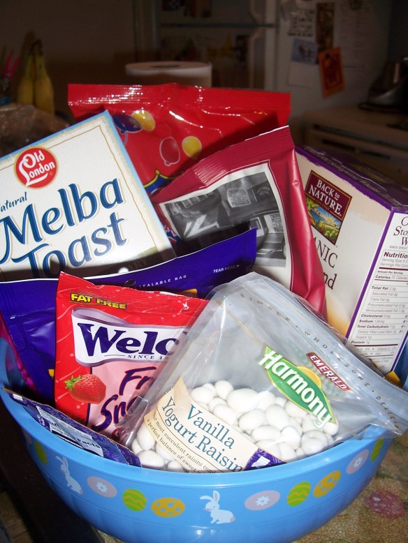 Bowl of get-well goodies